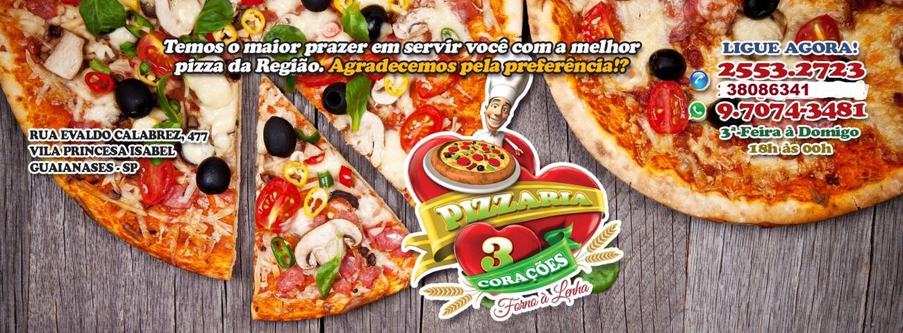 Pizzaria 3 Coracoes