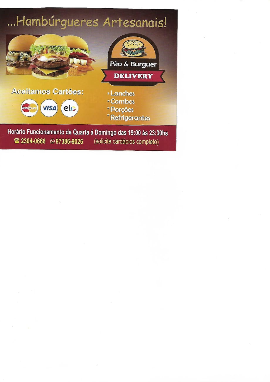 Pão & Burguer Delivery