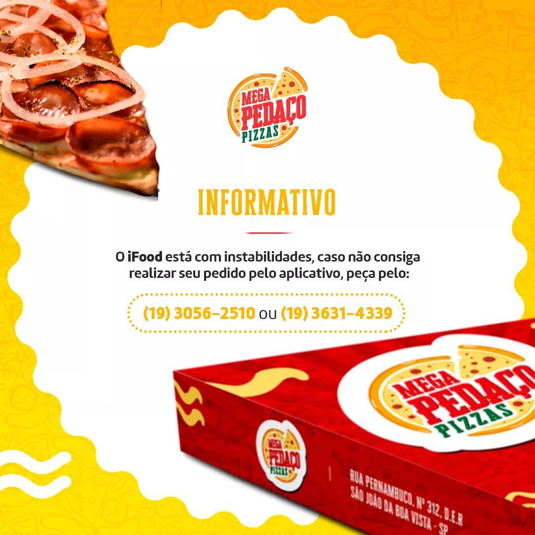 Mega Pedaço Pizzas