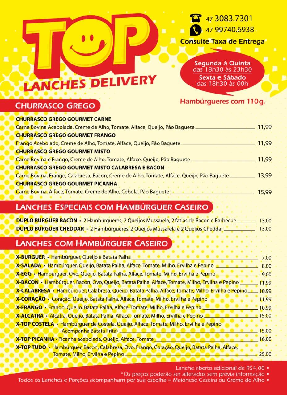 Top Lanches Delivery