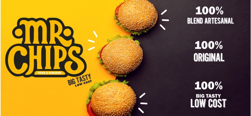 Mr.chips - Burgers & Fritas LANCHES