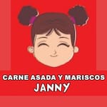 Logotipo Carnes Asadas y Mariscos Janny