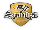 Logotipo Scandza Hamburgueria Premium