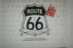 Logotipo Route 66 Hamburgueria