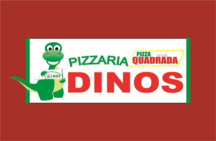 Logotipo Dino's Pizza Quadrada - Ceilandia