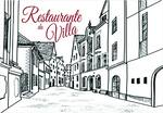 Logotipo Restaurante e Lanchonete da Villa