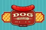 Logotipo Hot Dog Americano e Lanches