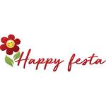Logotipo Happy Festa e Pizzaria