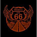 Logotipo Route 66 Hamburgueria