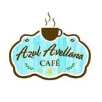 Logotipo Azul Avellana Cafe