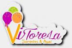 Logotipo Vitorela Sorvetes e Açaí