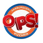 Logotipo Ops Hamburgueria e Pizzaria