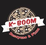 Logotipo Kboom Desayuno y Pizza