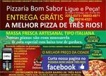 Logotipo Pizzaria Bom Sabor Delivery Três Rios
