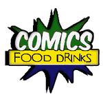Logotipo Comics Food Drinks