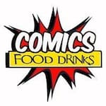 Logotipo Comics Food Drinks