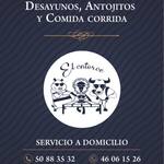 Logotipo El Catorce. Tacos, Comida & Café