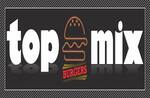 Logotipo Top Mix Burgers e Pizzas
