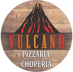 Logotipo Vulcano Pizzaria e Choperia