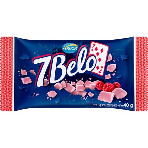 Bala 7belo Sabor Framboesa Arcor 40g - Supermercado Brait Sempre Tem