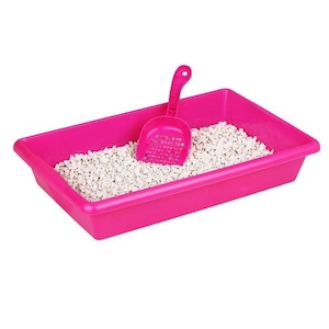 Bandeja Sanitário para Gato Sanremo Rosa Unidade 6,4l