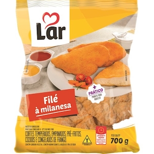 Filé de Frango Lar Milanesa Empanado 700g