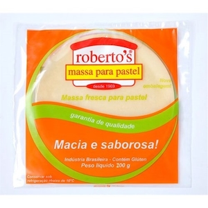 Massa Fresca para Pastel Roberto's Redondo Embalagem 200g