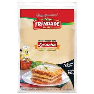 Massa para Lasanha Trindade Embalagem 500g