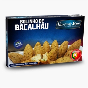 Bolinho de Bacalhau Karams Mar Embalagem 360g