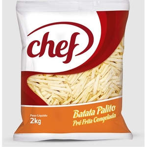 Batata Palito Congelada Chef 2kg