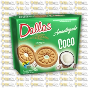 Biscoito Doce Dallas Amanteigado Coco 290g