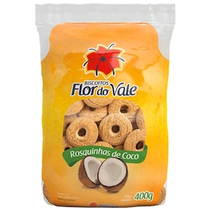 Biscoito Doce Flor do Vale Biscoleite Embalagem 400g