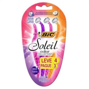Aparelho de Barbear Bic Soleil Leve 4un Pague 3un