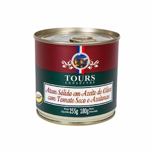 Atum Sólido em Azeite com Tomate Seco e Azeitona Tours 255g