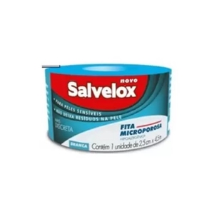 Fita Microporosa Branca 2,5x4,5cm Salvelox Un