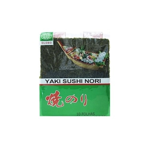Alga Marinha Globo Yaki Sushi Nori Pacote 10 Folhas