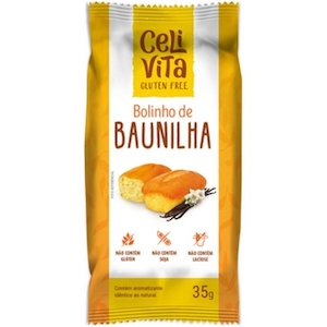 Bolinho Celivita de Baunilha sem Glúten 35g