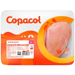 Filé Peito de Frango Copacol Congelado Bandeja 1kg