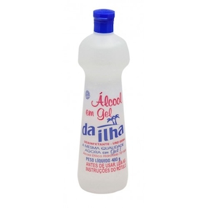 Álcool Gel da Ilha Embalagem 480g