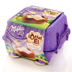 Ovinhos Creme de Leite Milka 136g