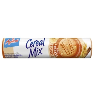 Biscoito Integral Cereal Mix Banana e Canela Aymoré 135g