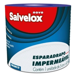 Esparadrapo Impermeável 5x4,5cm Branco Salvelox