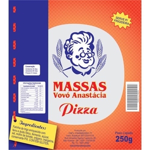 Massa Fresca para Pizza Disco Grande Vovó Anastacia 200g