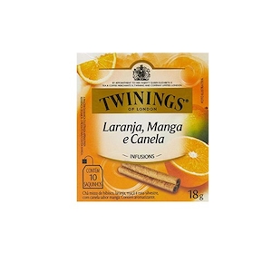 Chá Twinings Infusions Laranja Manga Canela Sachê 10un