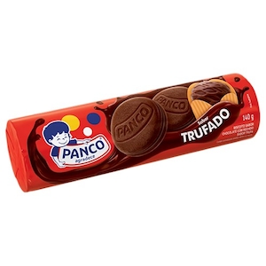 Biscoito Doce Recheado Sabor Trufado Panco Pacote 140g
