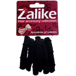Elástico para Cabelo sem Emenda Preto Zalike Embalagem 6 Un