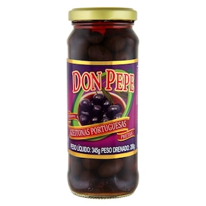 Azeitona Preta Don Pepe Portuguesa Vidro 200g