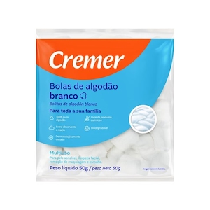 Algodão Cremer Bolas Embalagem 50g