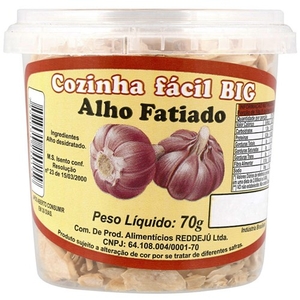 Alho Fatiado Cozinha Fácil Big Pote 70g