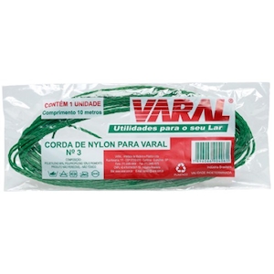 Corda Nylon para Varal 10m Número 3 Varal Un
